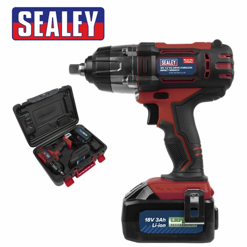 Sealey impact wrench 18v - sealey, 1/2"